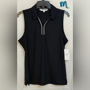 Black Sleeveless Sports Bra by